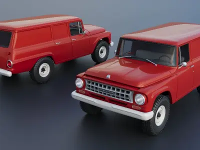 International Travelall  Panel 4x4 1964 3D print model