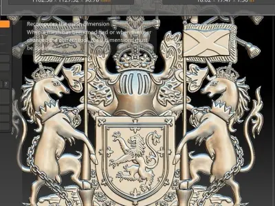 Scotland COA  3D print model