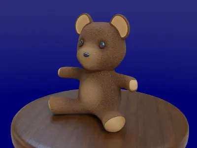 Bear Toy Low-poly 3D model