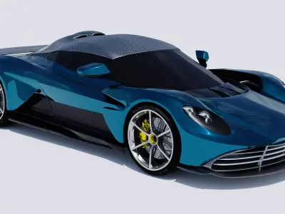 Supercar Valhalla-Style Exterior Inspired by Aston Martin Design 3D model