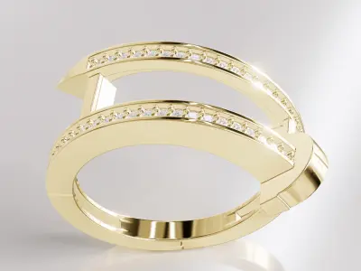 Jewelry Diamond Ring Model RG19 Free 3D print model
