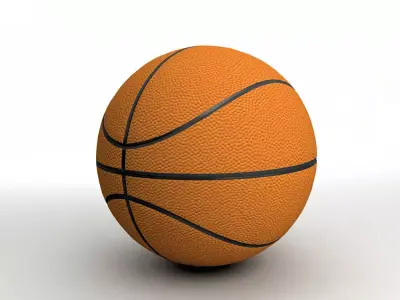 Basketball ball Low-poly 3D model 13