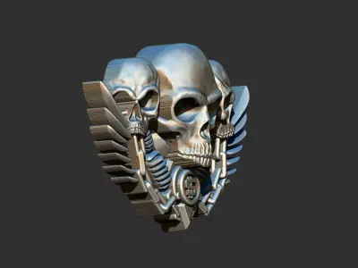 Motorcycle Skull - Motor 3D print model