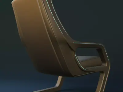 Futuristic Luxury Chair  Modern 3D Model Free 3D model