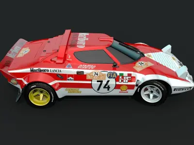 Lancia Stratos Marlboro 3D model