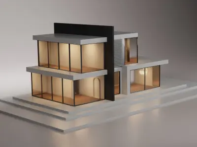 Modern house 3D model