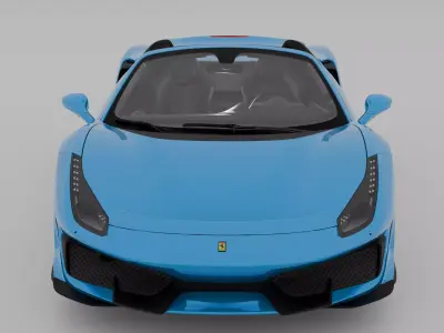 Ferrari 488 Pista Spider 3D model