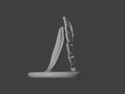 Modern Monstera Leaf Decorative Ornament  3D print model