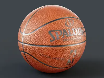 Basketball NBA Spalding PBR 3D model