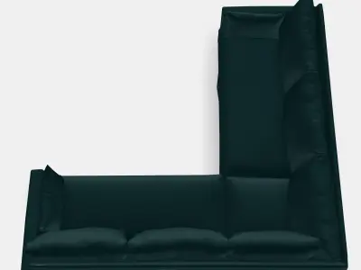 HYLTARP Cover for corner sofa 4-seat 3D model