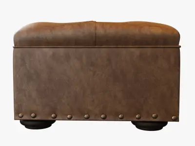 Restoration Hardware  Ottoman Churchill  3D model