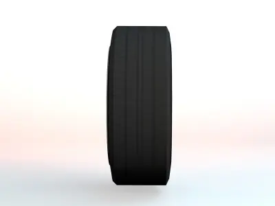 Car Tire Low-poly 3D model