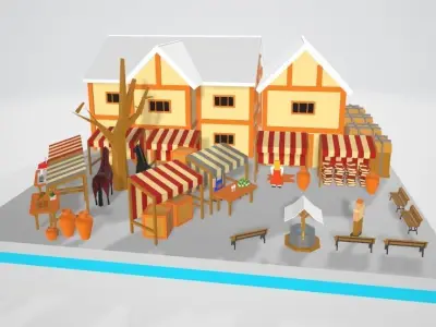 village fair Free 3D model