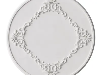 Plaster Elegance Decorative Moldings Ornament for Wall Decor 3D model