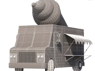 ice cream truck 3D model