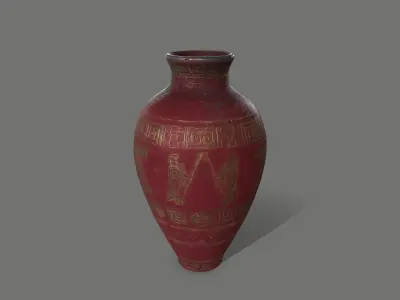 vase set greek Low-poly 3D model