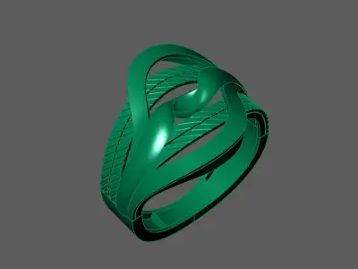 Plain Ring Women Ready STL 3DM Models Womens Rings 3D models 3D print model 7