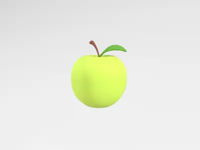 Apple v1 006 Low-poly 3D model