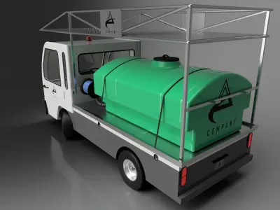 utility vehicle - Bigfoot 3000 multipurpose van 3D model