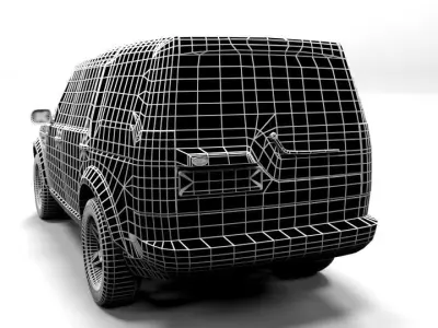 LAND ROVER DISCOVERY 2 Low-poly 3D model