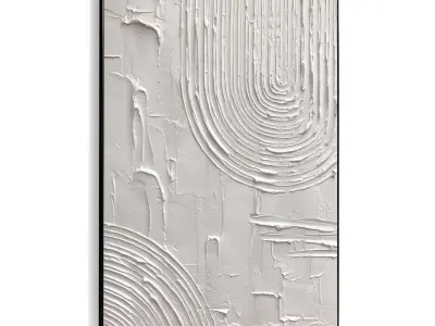 Plaster Two Photo Frame 447 Low-poly 3D model