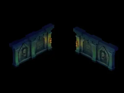 Game The Underground Palace - Wall 32 3D model