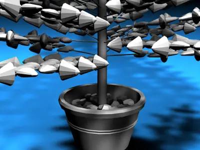 Christmas crystal tree 3D model