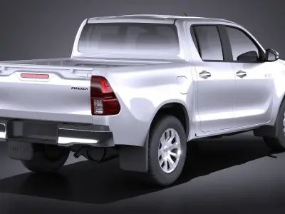 Toyota Hilux Double Cab 2016 base 3D model