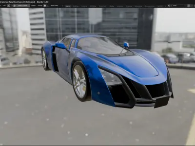Car Marussia B2-28T 2010 3D model