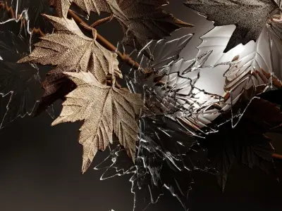 Large decorative wall lamp  3D model