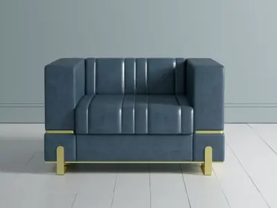 Boatto Martino Single Sofa 3D model