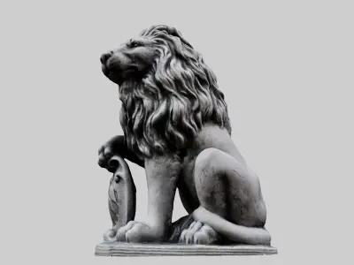Lion Statue 3D model