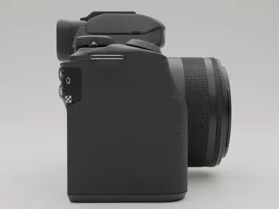 Cannon Camera Low-poly 3D model