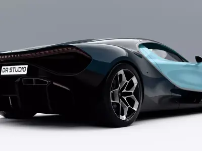 Bugatti Tourbillon 2026 Low-poly 3D model