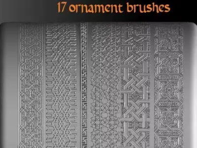 The Seljuks Ornament  Zbrush 18 ZBP-brush 3D model
