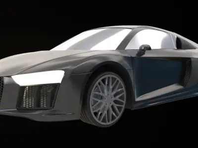 Audi R8 2016 3D model 3D model