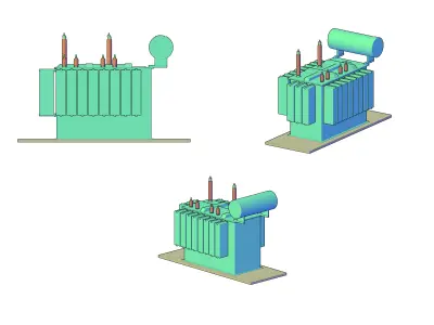 Power Transformer 3D print model