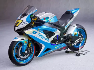 GSXR750 Suzuki Racing Team 3D model