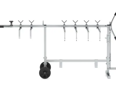 Garage Rotating Universal Panel Stand 3D model