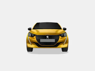 Peugeot 208 2020 Low-poly 3D model