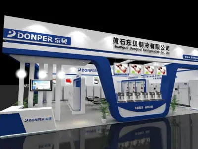 Booth - Area - 12X9-3DMAX2010-03 3D model