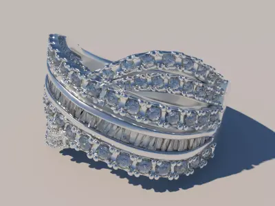Cross Ring Free 3D model