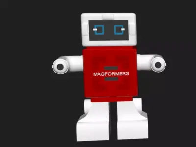 A Robot Free low-poly 3D model