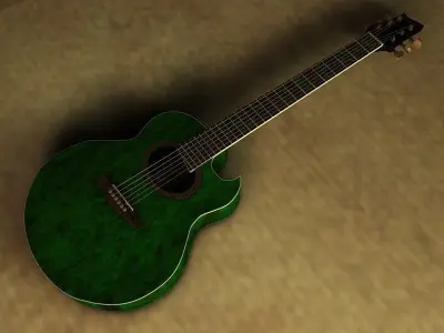 Ibanez EP7 Steve Vai Guitar 3D model