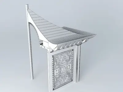 Pagoda Element Free 3D model