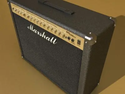 Marshall Amplifier 100 w High Detail 3D model