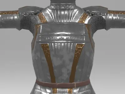 Jeanne dArc pbr rigged gameready Unreal Engine Unity Low-poly 3D model