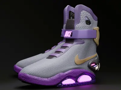 Nike air mag - Purple Edition 3D model