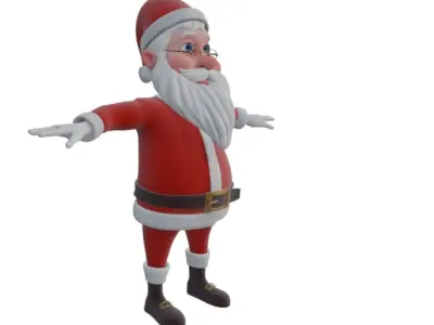 Santa Rigged 3D model
