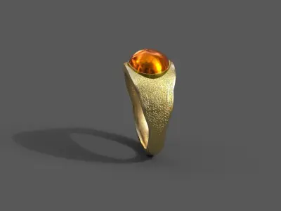 High-Quality 3D Ring Model Low-poly 3D model